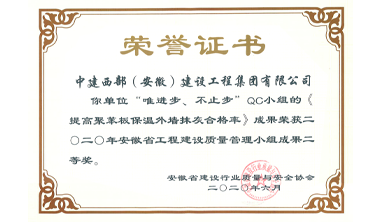 省級(jí)QC二等獎(jiǎng)